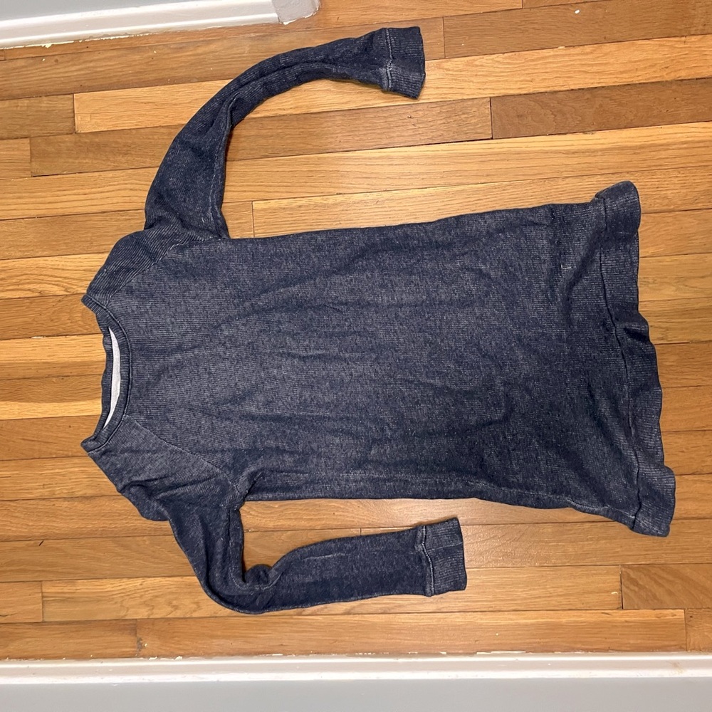 Lou grey “denim” mini sweater dress